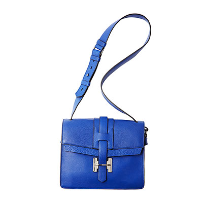Stop lugging around a big tote. This small bag is perfect for your travels. Designer Leather Satchel, $319.99, marshallscanada.ca.