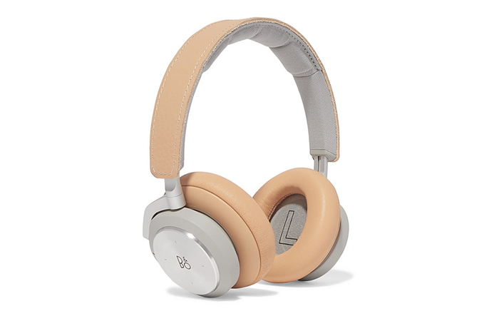 Jet lag: Bang & Olufsen wireless leather headphones, $500.