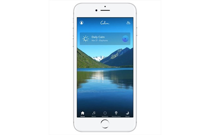 Jet lag: Calm app, free trial.