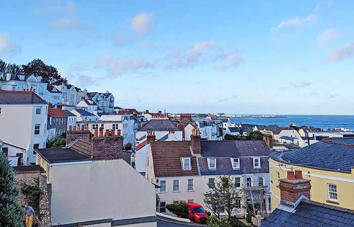 St. Peter Port on the island of Guernsey