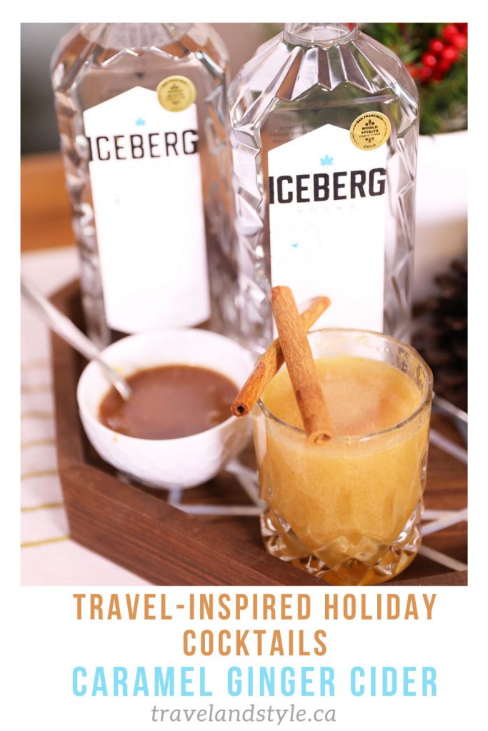 Holiday cocktails: Iceberg Vodka Caramel Ginger Cider